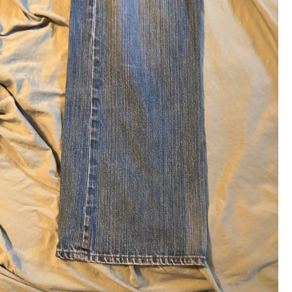 Unionbay Mens Distressed Straight Leg Blue Denim Jeans 34x34 Vintage Y2K Style - Picture 9 of 13